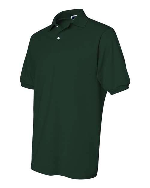 Jerzees 437 Adult SpotShield Jersey Polo #color_FOREST GREEN