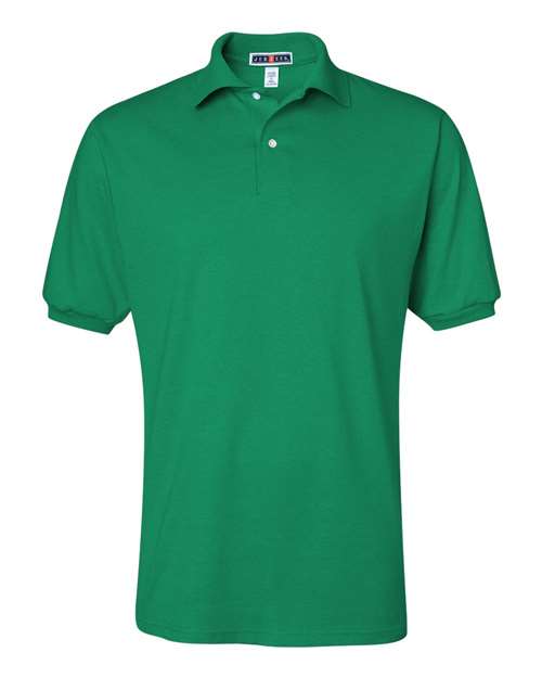 Jerzees 437 Adult SpotShield Jersey Polo #color_KELLY