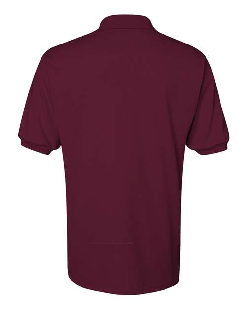 Jerzees 437 Adult SpotShield Jersey Polo #color_MAROON