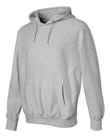 Weatherproof 7700 Cross Weave Hooded Sweatshirt #color_Heather Grey
