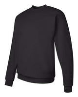 Hanes P1607 Unisex Ecosmart 50/50 Crewneck Sweatshirt #color_BLACK