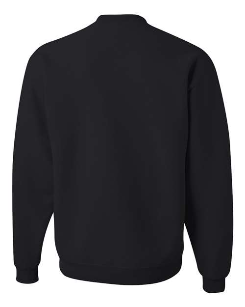 Jerzees 562 Adult NuBlend FleeceCrew #color_BLACK