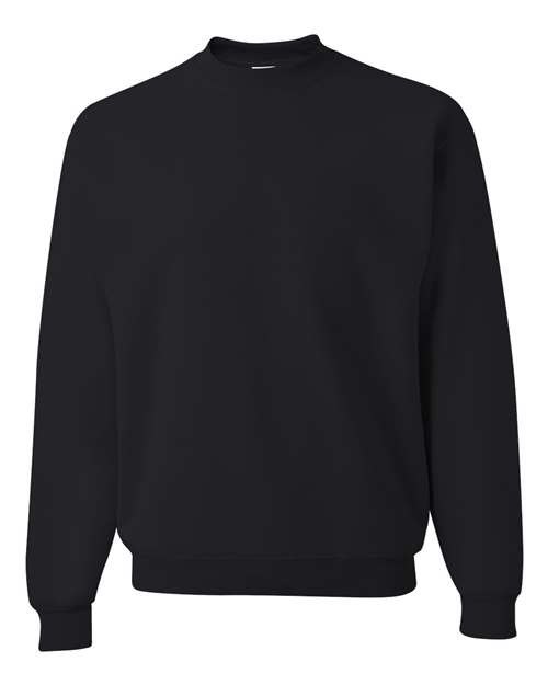Jerzees 562 Adult NuBlend FleeceCrew #color_BLACK