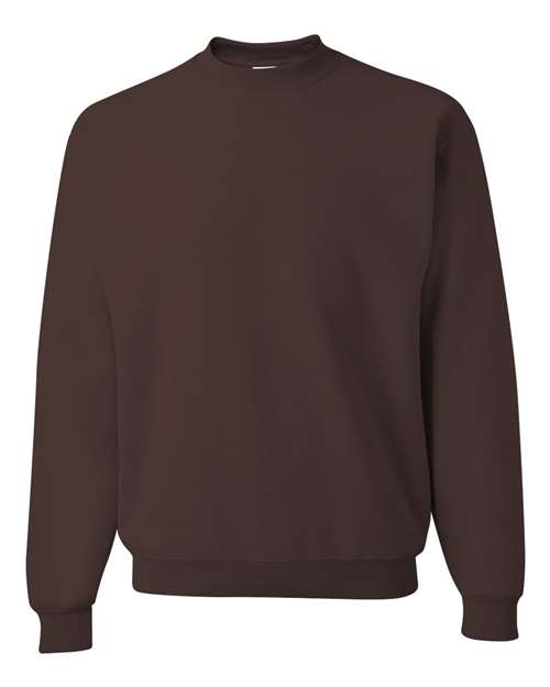 Jerzees 562 Adult NuBlend FleeceCrew #color_CHOCOLATE
