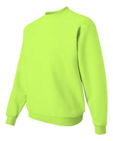 Jerzees 562 Adult NuBlend FleeceCrew #color_SAFETY GREEN