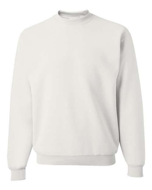Jerzees 562 Adult NuBlend FleeceCrew #color_WHITE