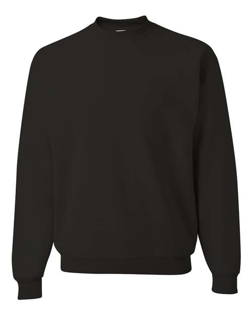 Jerzees 4662 Adult Super Sweats NuBlend Fleece Crew #color_BLACK
