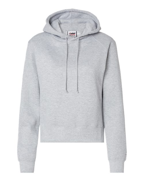 Badger 1261 Women's Crop Hooded Sweatshirt #color_Oxford
