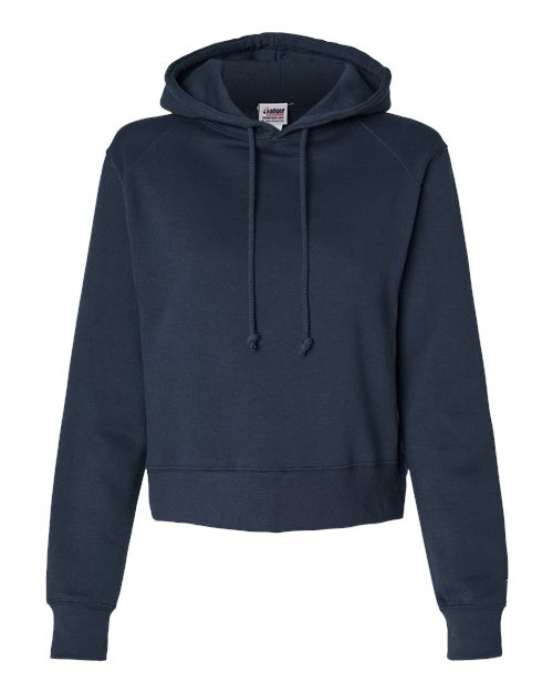 Badger 1261 Women's Crop Hooded Sweatshirt #color_Navy