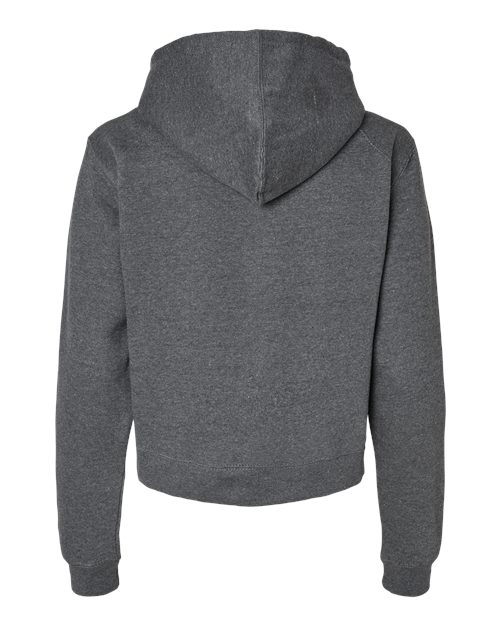 Badger 1261 Women's Crop Hooded Sweatshirt #color_Charcoal