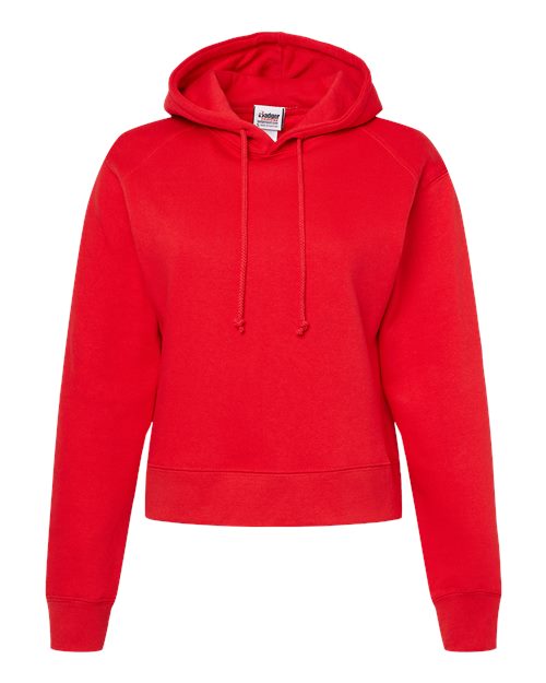 Badger 1261 Women's Crop Hooded Sweatshirt #color_Red