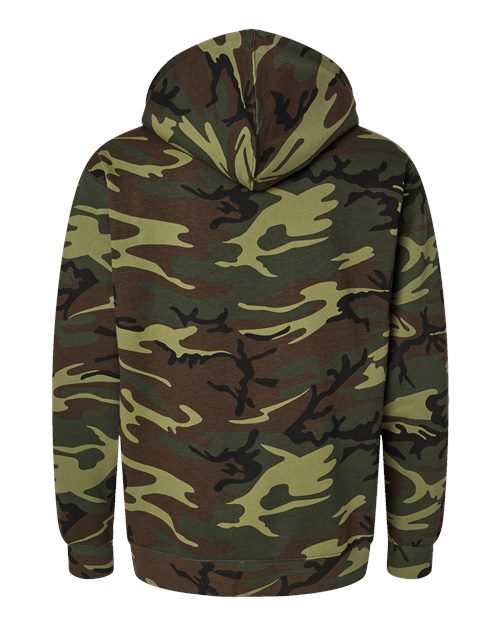 Code Five 3969 Unisex Camo Pullover Hoodie #color_GREEN WOODLAND