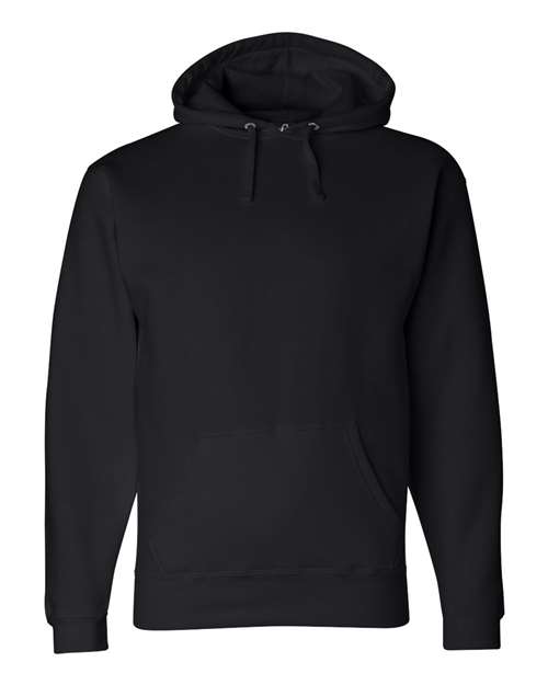 J America JA8824 Adult Premium Fleece Pullover Hooded Sweatshirt #color_BLACK