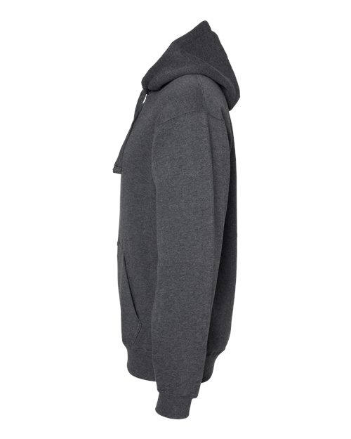 J America JA8824 Adult Premium Fleece Pullover Hooded Sweatshirt #color_CHARCOAL HEATHER