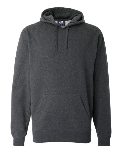 J America JA8824 Adult Premium Fleece Pullover Hooded Sweatshirt #color_CHARCOAL HEATHER