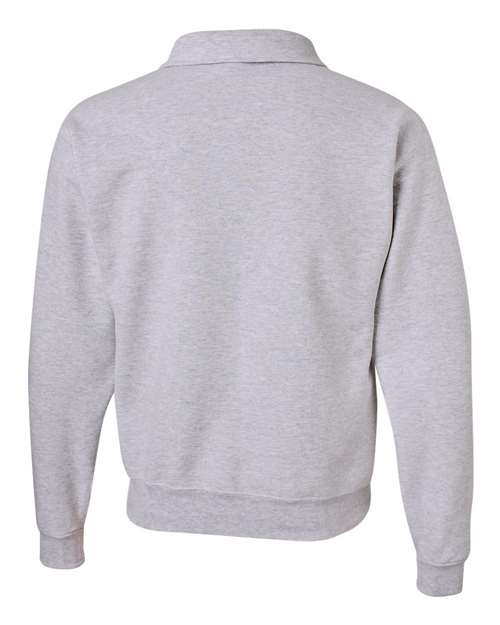 Jerzees 4528 Adult Super Sweats NuBlend Fleece Quarter-Zip Pullover #color_ASH