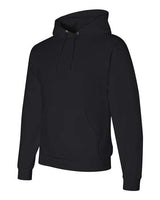 Jerzees 4997 Adult Super Sweats NuBlend Fleece Pullover Hooded Sweatshirt #color_BLACK