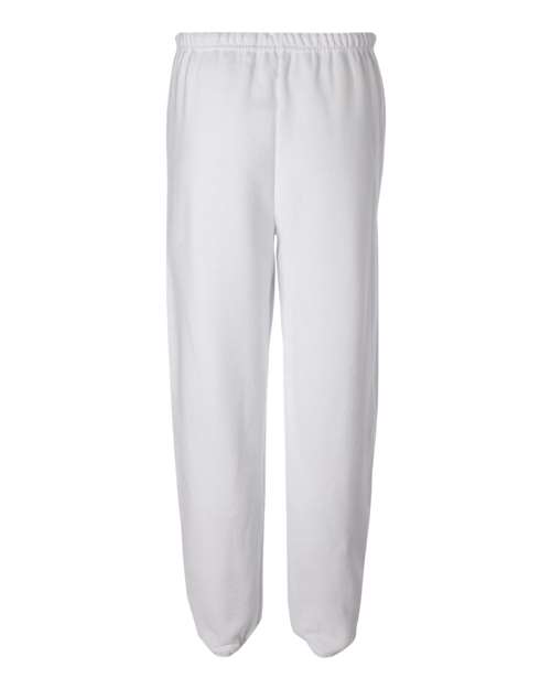 Jerzees 973 Adult NuBlend Fleece Sweatpants #color_WHITE