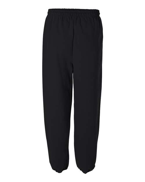 Gildan G182 Adult Heavy Blend Adult 50/50 Sweatpant #color_BLACK