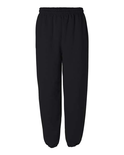Gildan G182 Adult Heavy Blend Adult 50/50 Sweatpant #color_BLACK