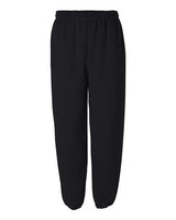 Gildan G182 Adult Heavy Blend Adult 50/50 Sweatpant #color_BLACK
