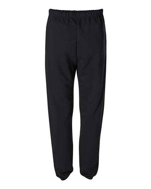 Jerzees 4850P Adult Super Sweats NuBlend Fleece Pocketed Sweatpants #color_BLACK