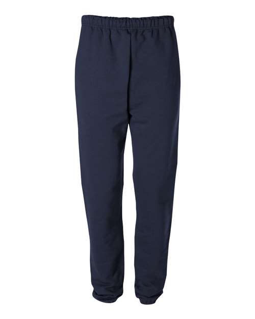 Jerzees 4850P Adult Super Sweats NuBlend Fleece Pocketed Sweatpants #color_J NAVY