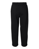 J America JA8992 Adult Premium Open Bottom Fleece Pant #color_BLACK