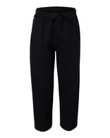 J America JA8992 Adult Premium Open Bottom Fleece Pant #color_BLACK