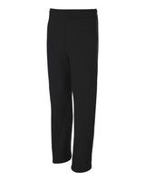 Jerzees 974MP Adult NuBlend Open-Bottom Fleece Sweatpants #color_BLACK