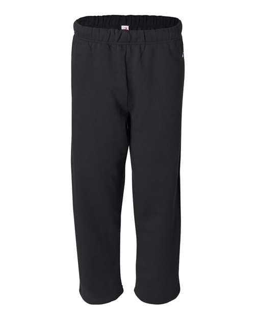 Badger 1277 Open-Bottom Sweatpants #color_Black