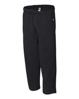 Badger 1277 Open-Bottom Sweatpants #color_Black