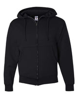 Jerzees 4999 Adult Super Sweats NuBlend Fleece Full-Zip Hooded Sweatshirt #color_BLACK