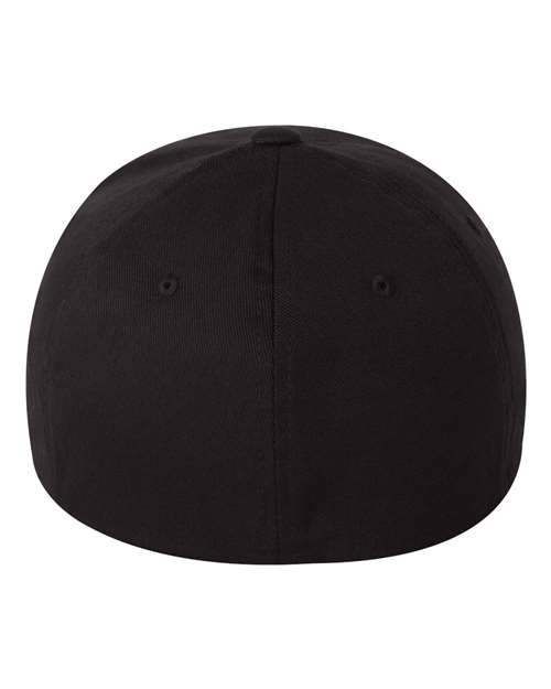 Flexfit 6277 Adult Wooly 6-Panel Cap #color_BLACK