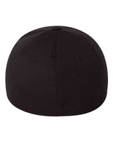 Flexfit 6277 Adult Wooly 6-Panel Cap #color_BLACK