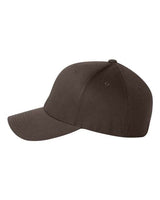 Flexfit 6277 Adult Wooly 6-Panel Cap #color_BROWN