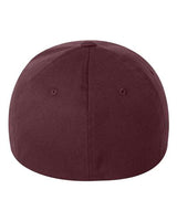 Flexfit 6277 Adult Wooly 6-Panel Cap #color_MAROON