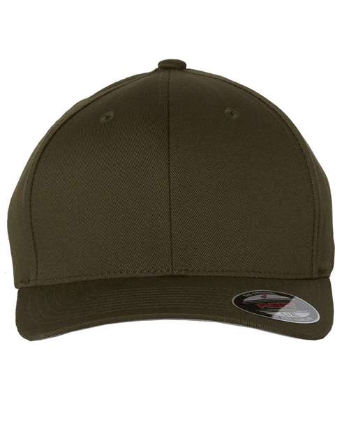 Flexfit 6277 Adult Wooly 6-Panel Cap #color_OLIVE