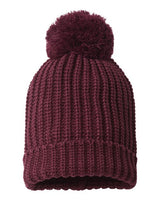Richardson 143R Chunky Cable Beanie #color_Burgundy