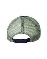 Valucap AH80 Bio-Washed Trucker Cap #color_Navy/ Grey