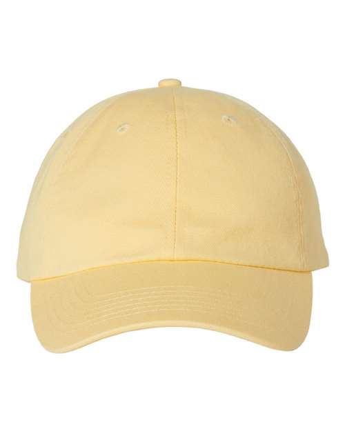 Valucap VC300A Bio-Washed Classic Dad Hat #color_Butter