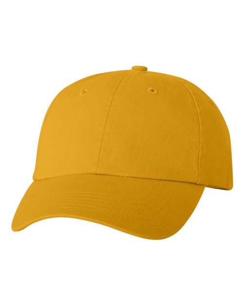 Valucap VC300A Bio-Washed Classic Dad Hat #color_Gold