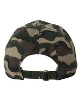 Valucap VC300A Bio-Washed Classic Dad Hat #color_Green Camo