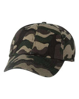 Valucap VC300A Bio-Washed Classic Dad Hat #color_Green Camo