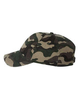 Valucap VC300A Bio-Washed Classic Dad Hat #color_Green Camo