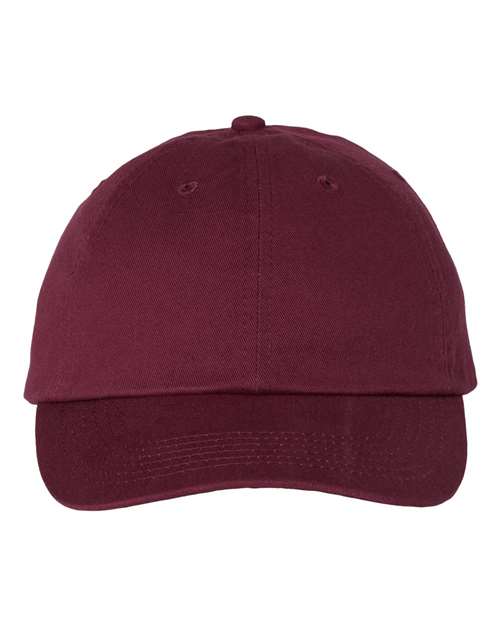 Valucap VC300A Bio-Washed Classic Dad Hat #color_Maroon