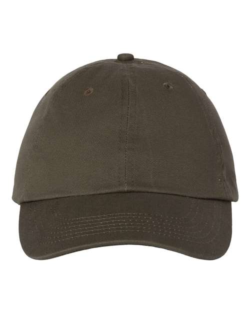 Valucap VC300A Bio-Washed Classic Dad Hat #color_Olive