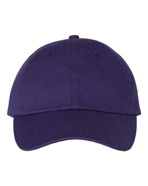 Valucap VC300A Bio-Washed Classic Dad Hat #color_Purple
