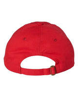 Valucap VC300A Bio-Washed Classic Dad Hat #color_Red