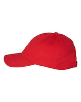 Valucap VC300A Bio-Washed Classic Dad Hat #color_Red